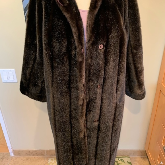 Vintage Sportowne futur  faux  fur reversible coat - Picture 5 of 12